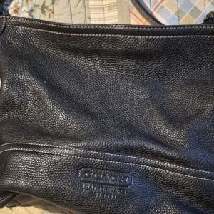 Coach Black Leather Shoulder Bag